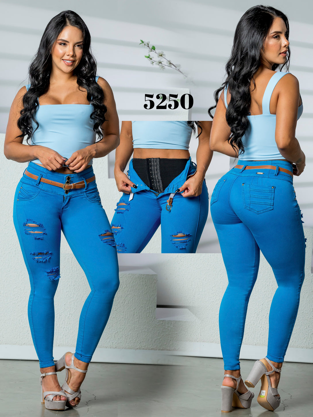 Colombian butt lifting jean with shapewear